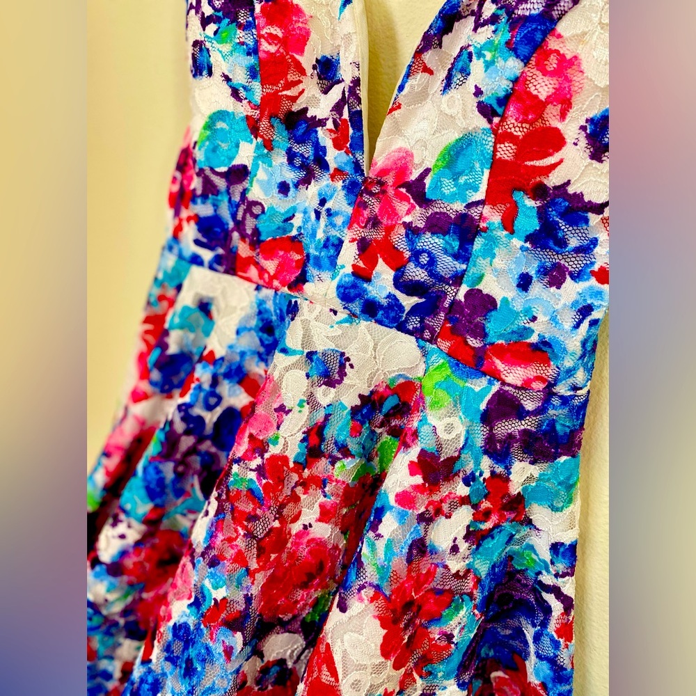 Floral Strapless Dress